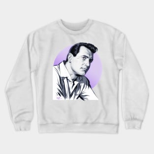 Rock Hudson - An illustration by Paul Cemmick Crewneck Sweatshirt